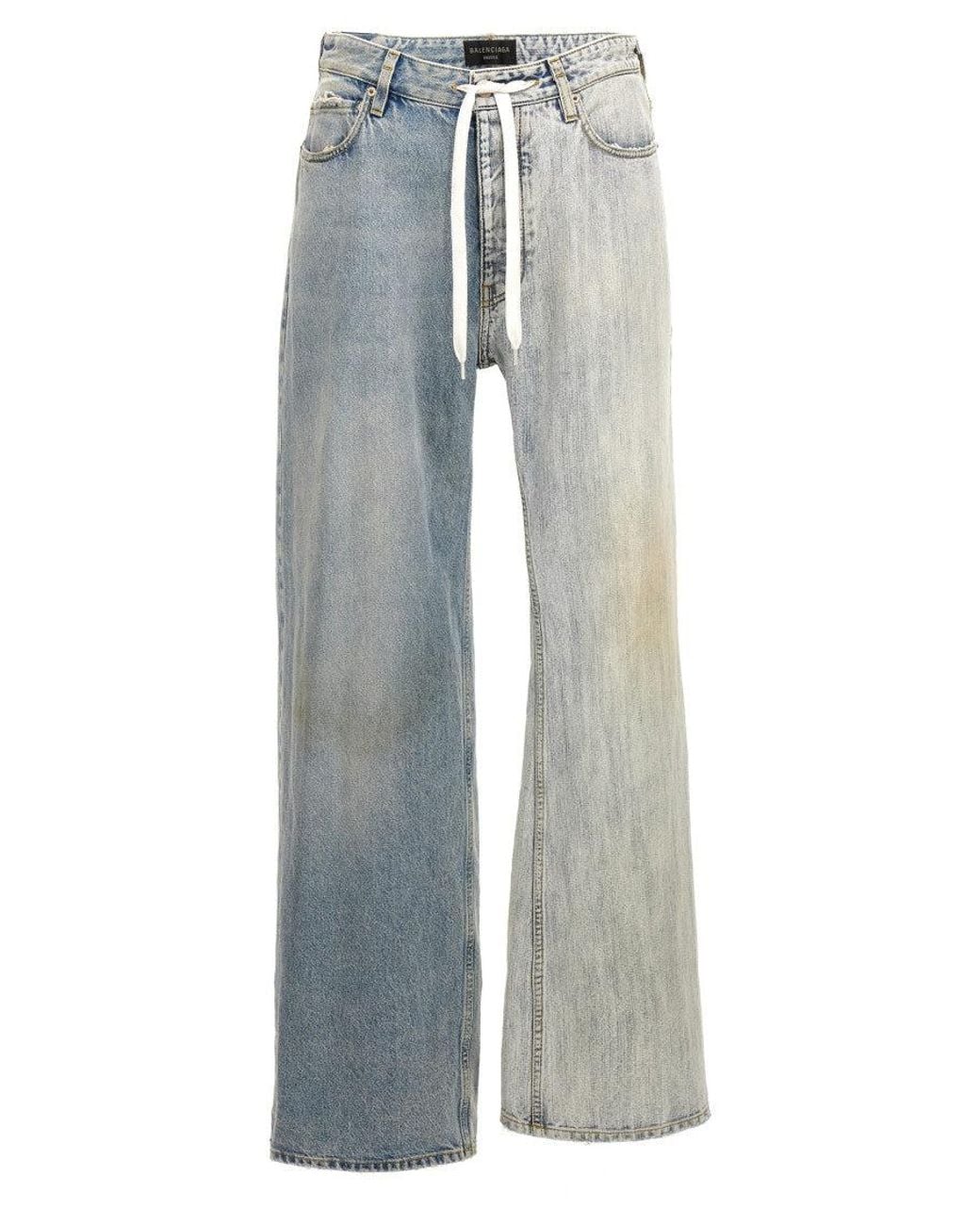 Balenciaga Multicolor 'Fifty-Fifty' Jeans