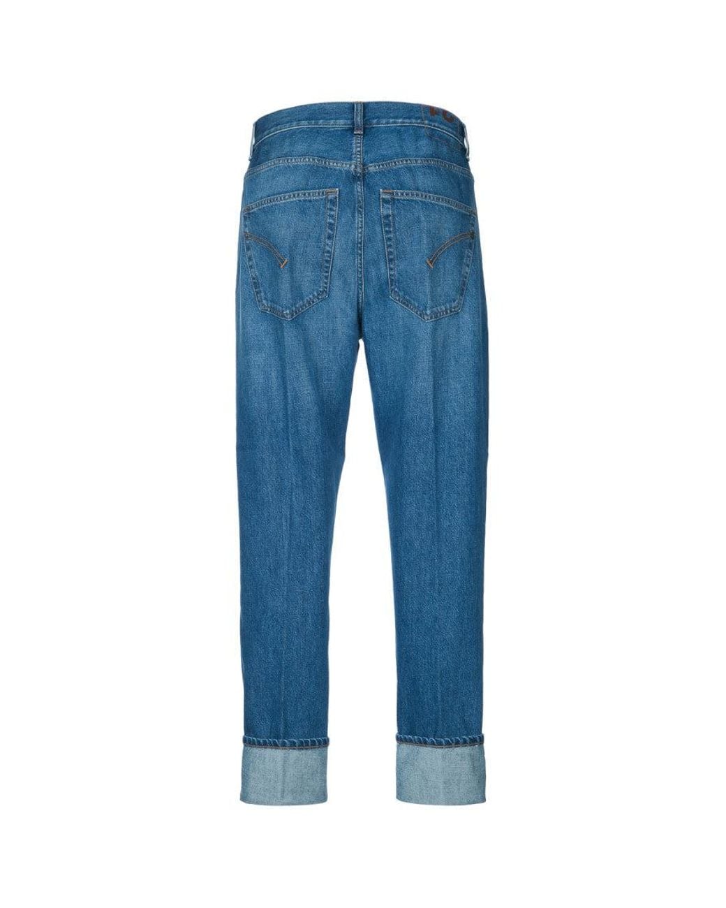 Dondup Blue Mid Rise Jeans for men