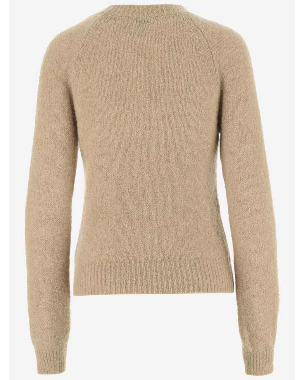 Dries Van Noten Natural Crew Neck Sweater