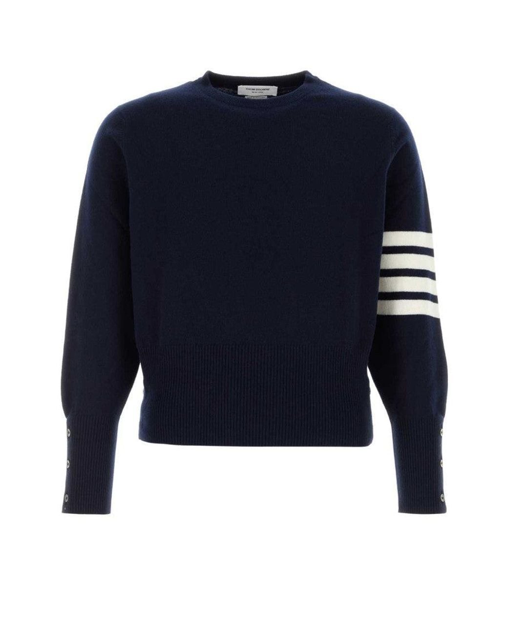 Thom Browne Blue 4-Bar Jumper for men