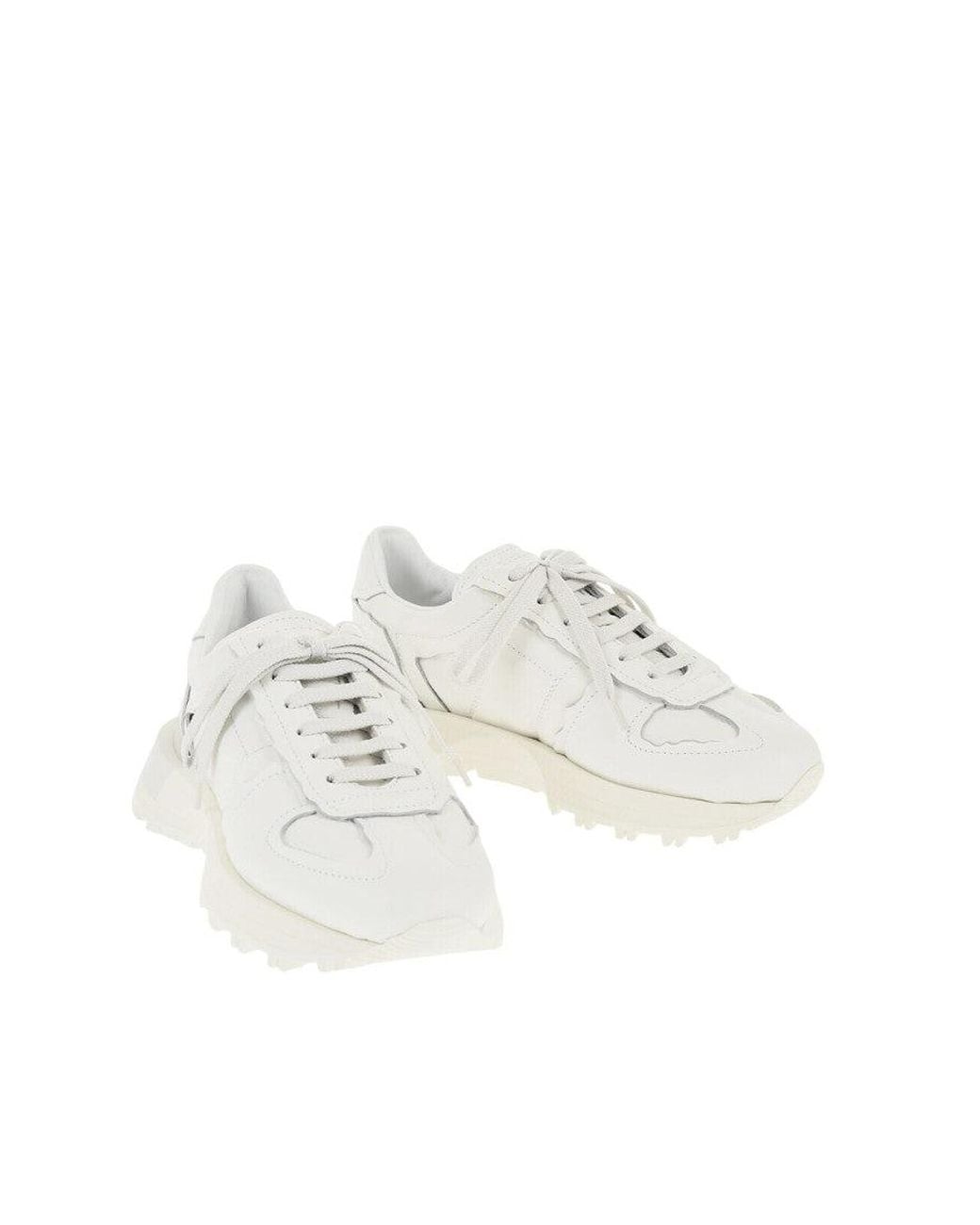 Maison Margiela White Solid Sneakers