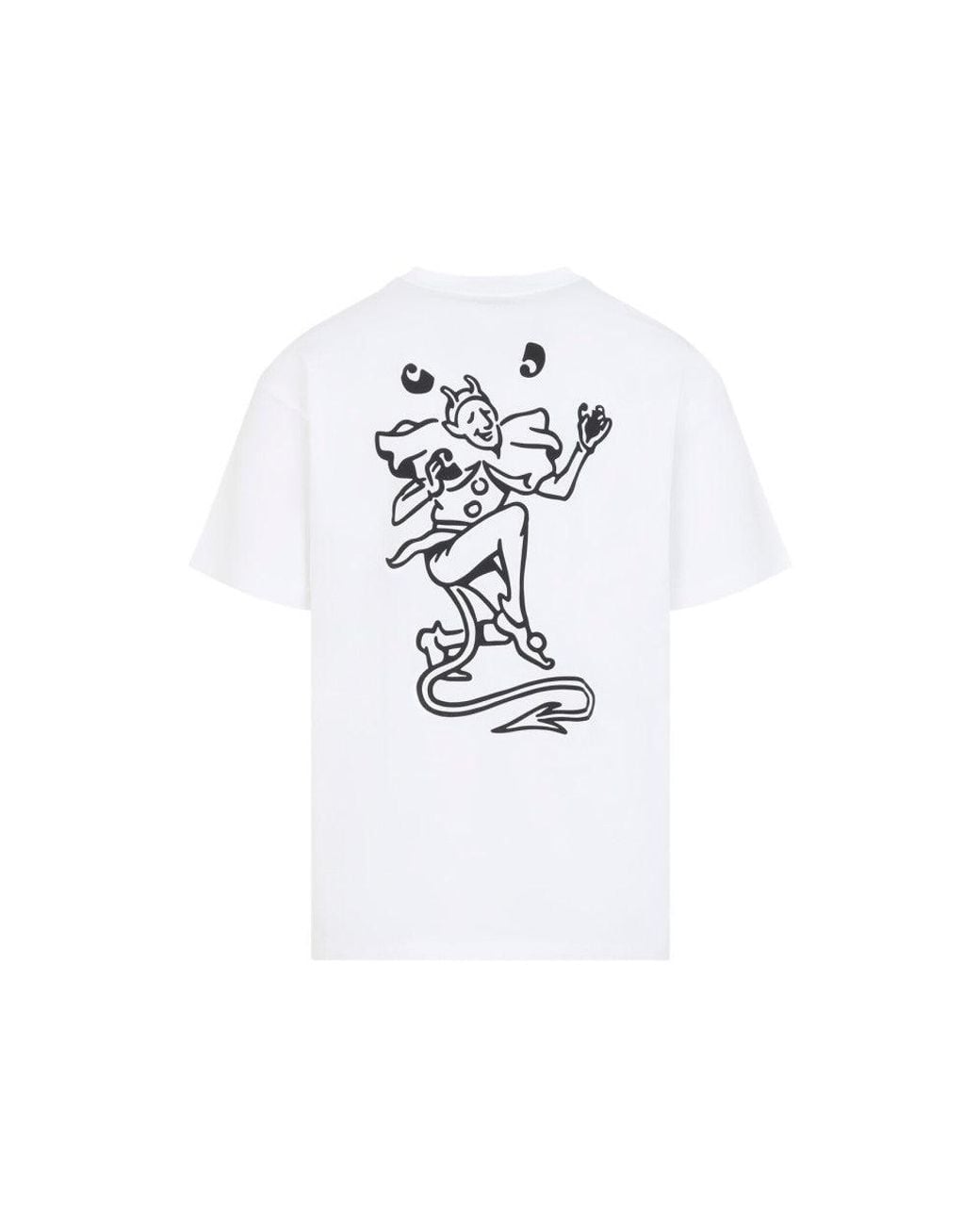 Carhartt White Graphic Logo T-Shirt for men