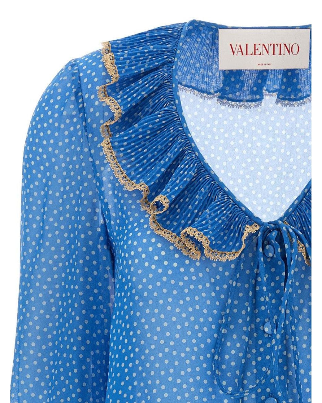 Valentino Blue Light Silk Shirt