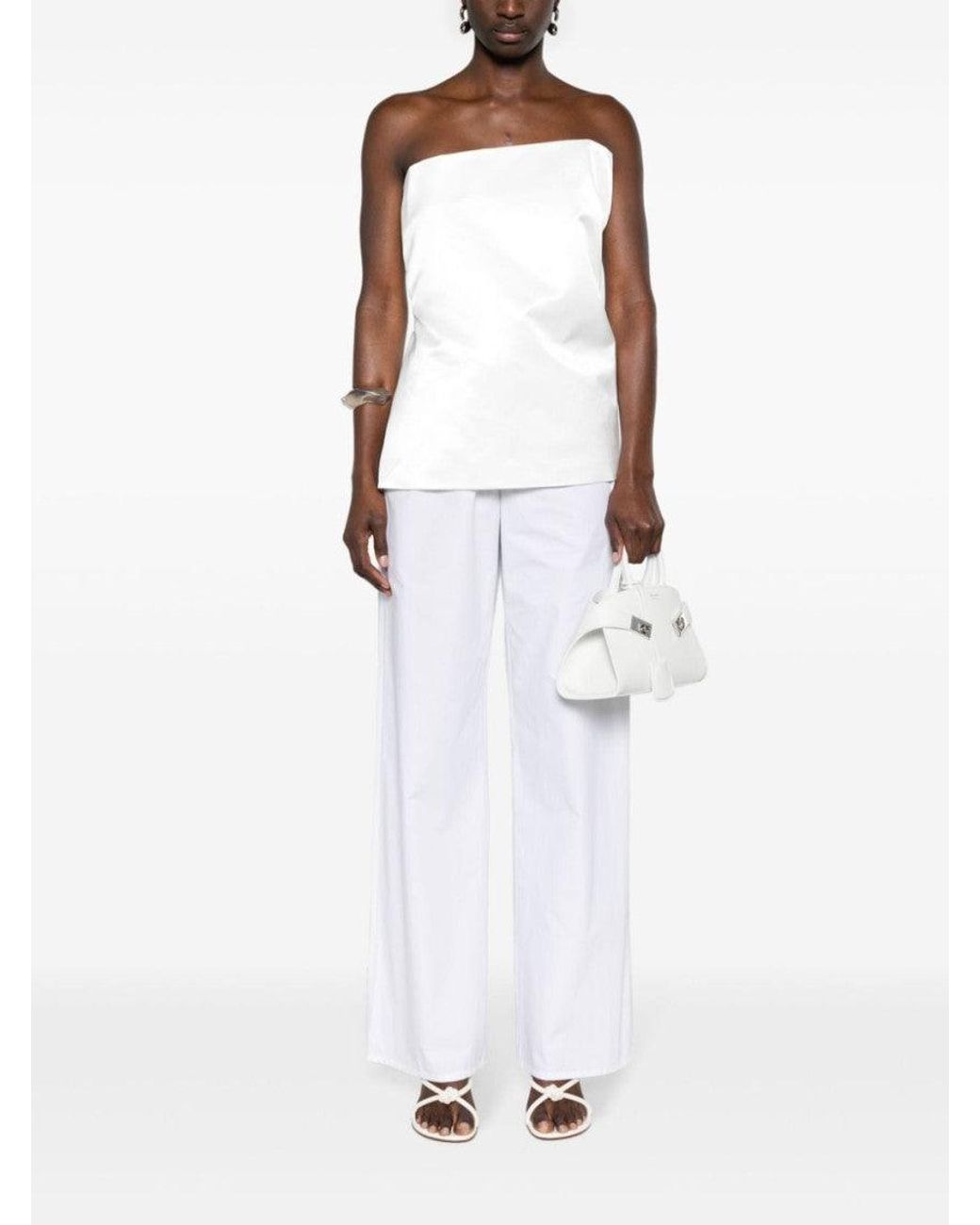 Sportmax White Cotton Top