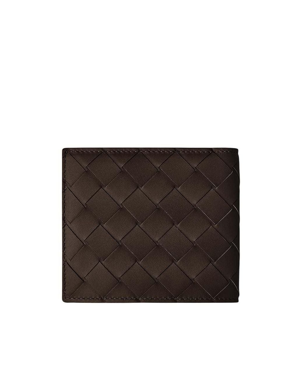Bottega Veneta Black Intrecciato Wallet for men