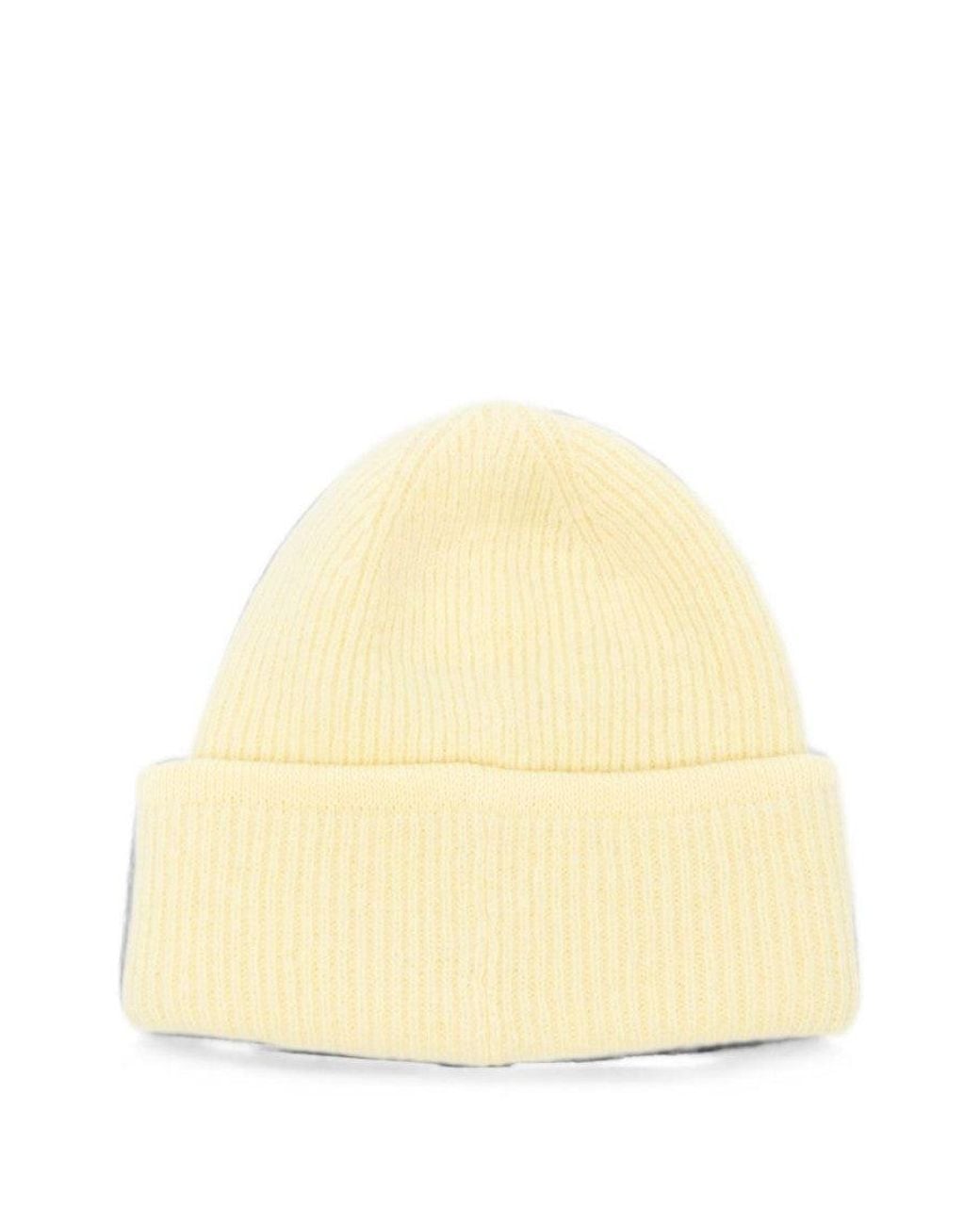 Jacquemus Yellow Lemon Knitted Beanie Cap