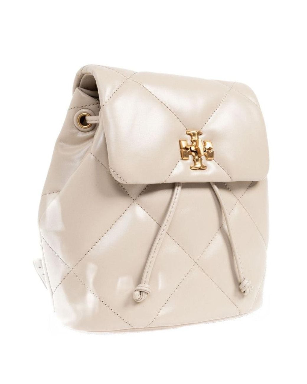 Tory Burch Natural Kira Diamond Mini Backpack