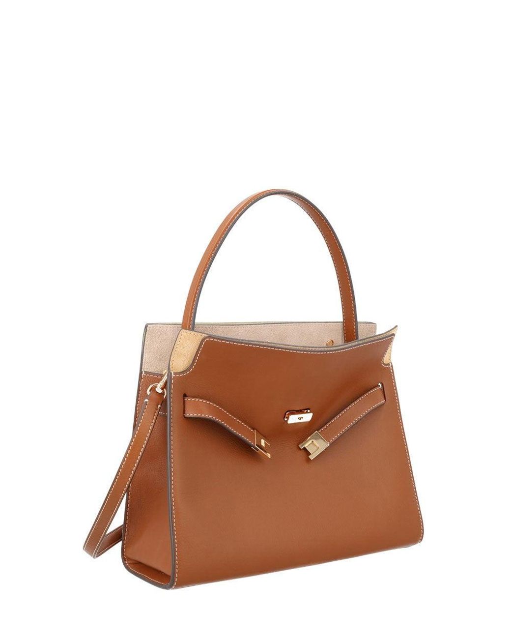 Tory Burch Brown Lee Radziwill Small Satchel