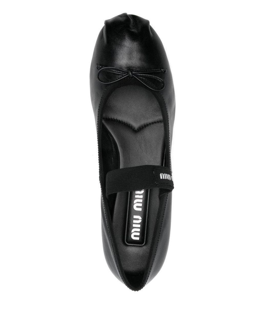 Miu Miu Black Leather Pumps