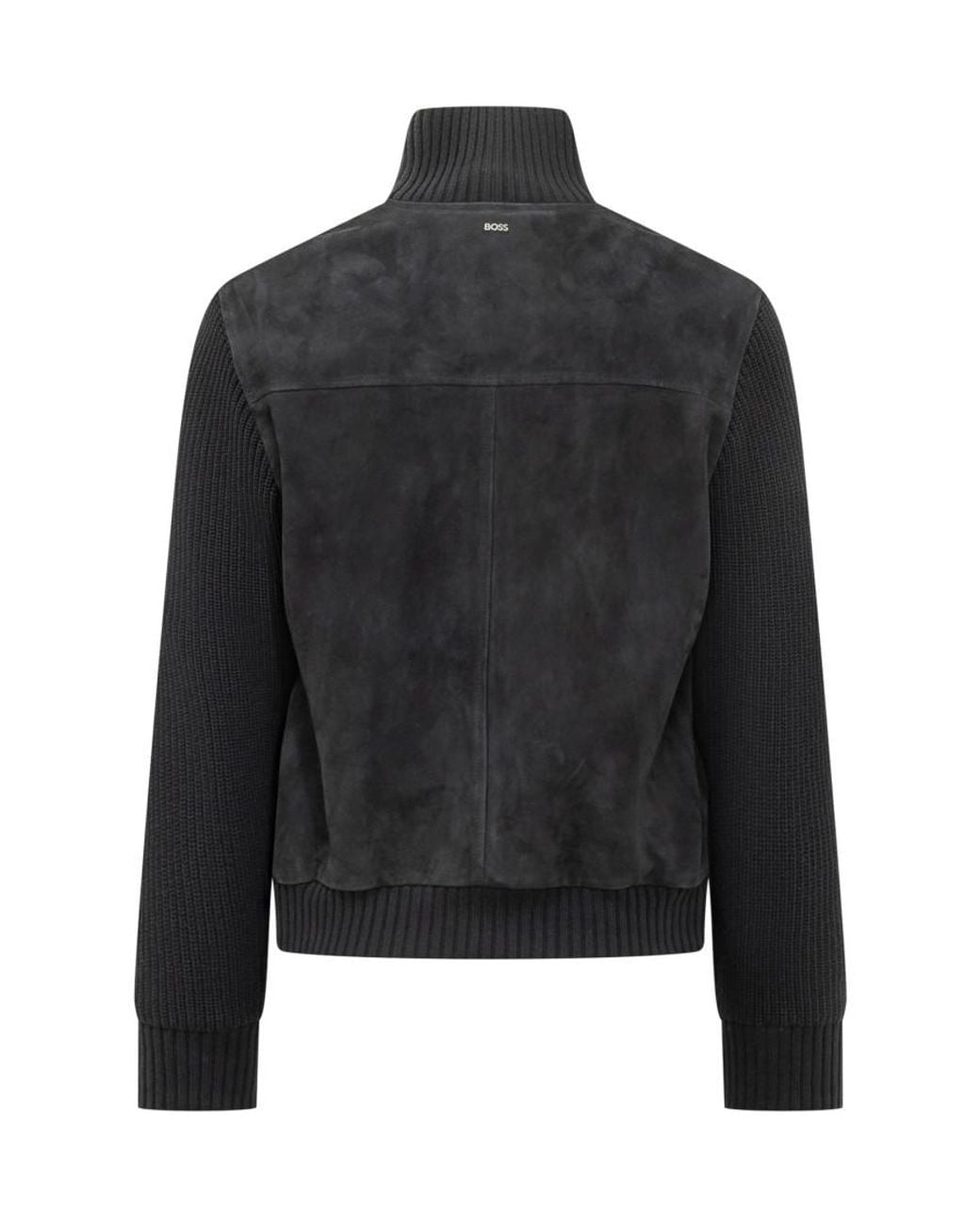 Boss Black Mock Collar Jacket for men