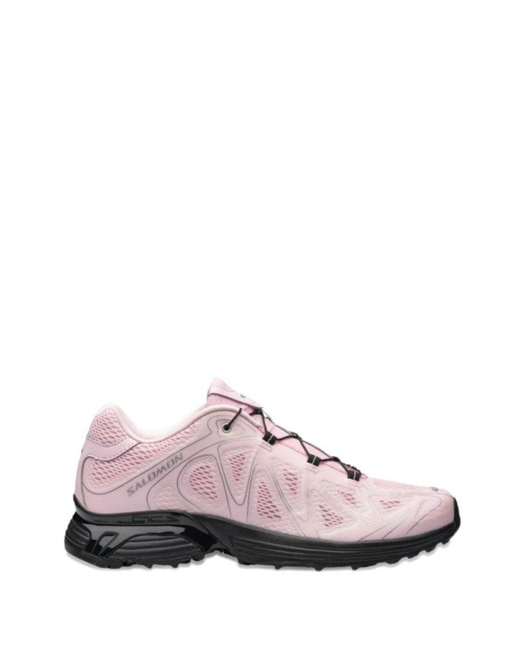 Salomon Pink Round-Toe Sneakers