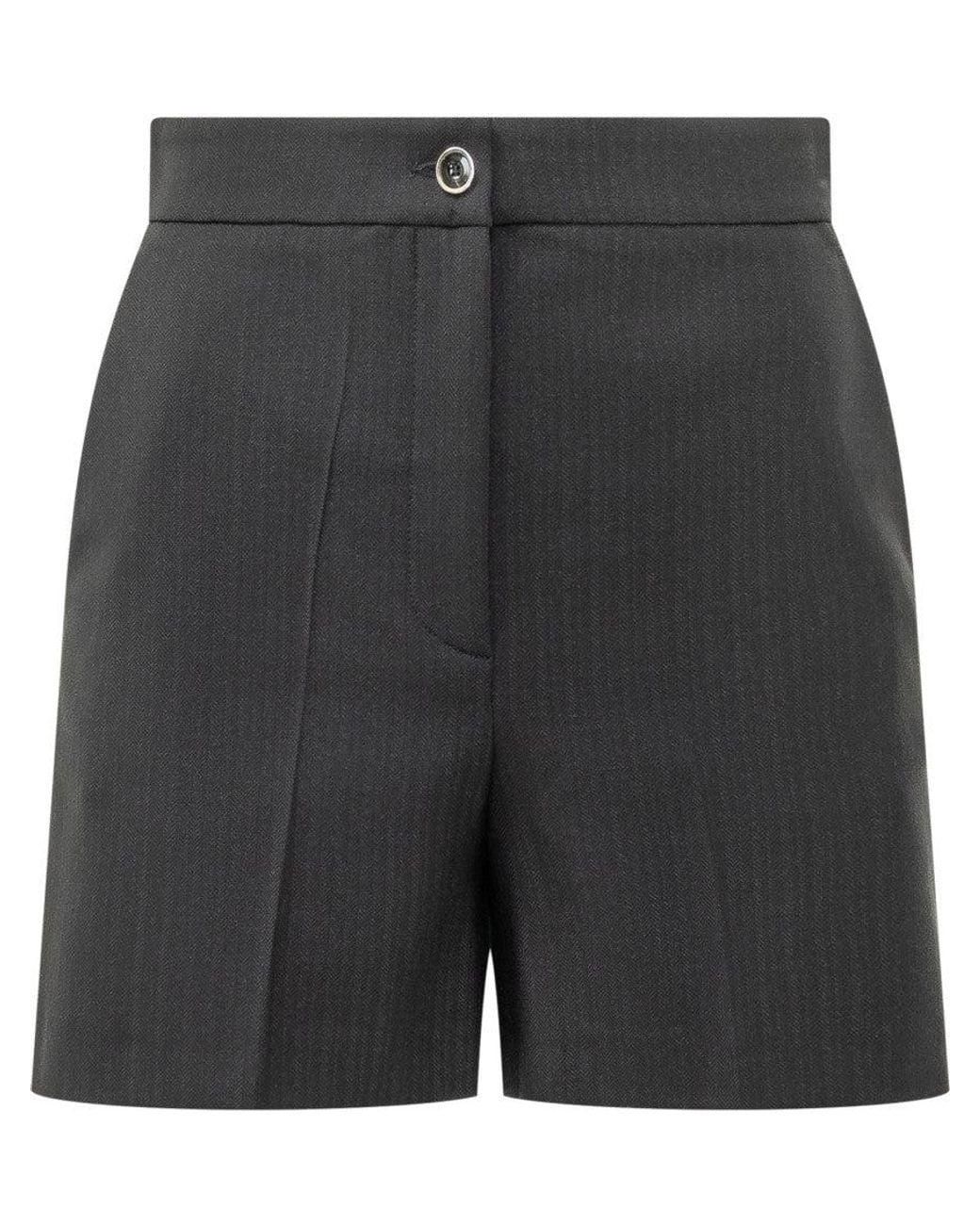 Pinko Black Wool Shorts