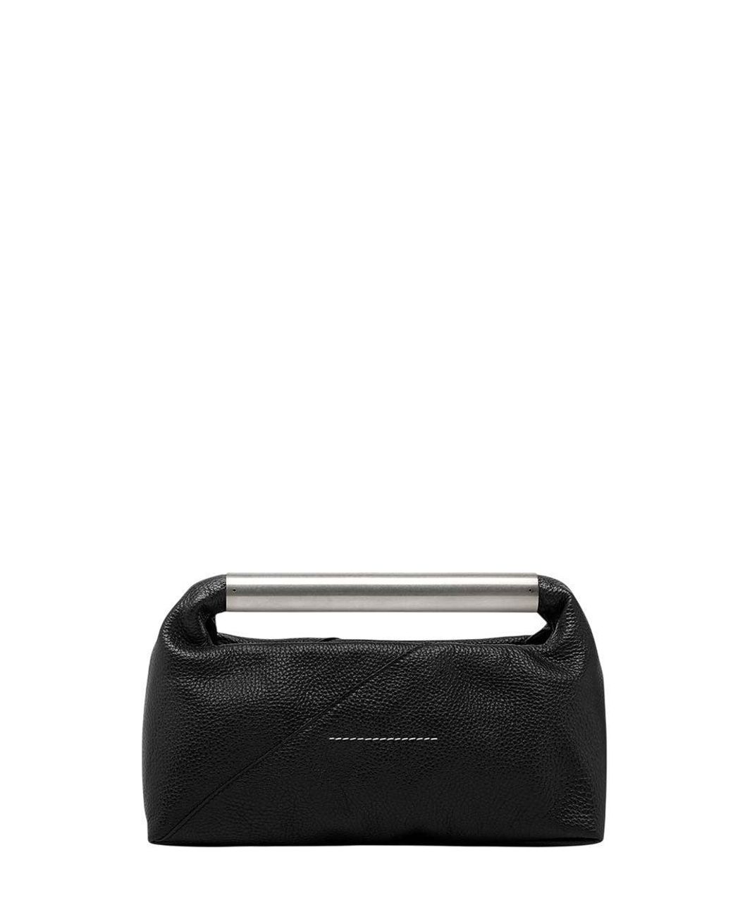 MM6 by Maison Margiela Black Logo Clutch