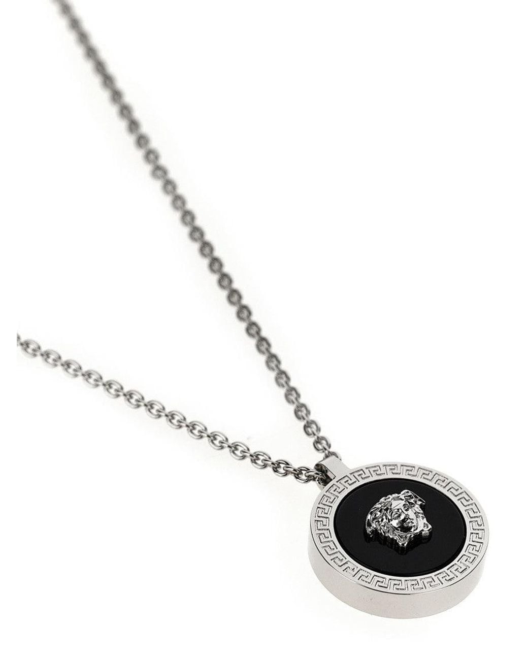 Versace Metallic Medusa Pendant Necklace for men