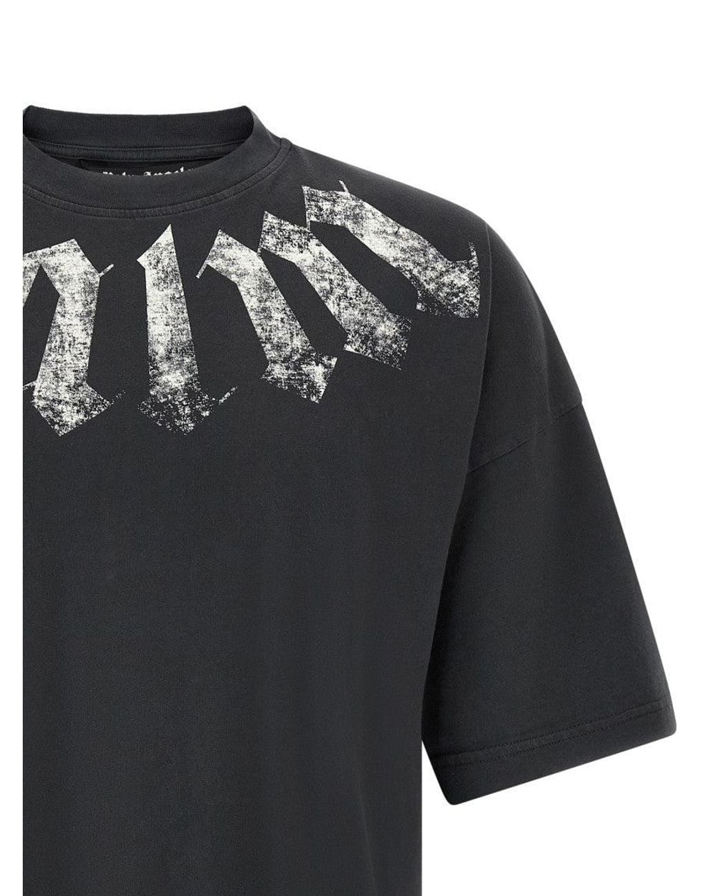 Palm Angels Black Graphic Crew Neck T-Shirt for men