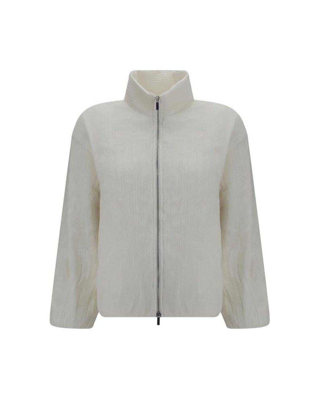 GONGDID DESIGN Gray Mock Collar Jacket