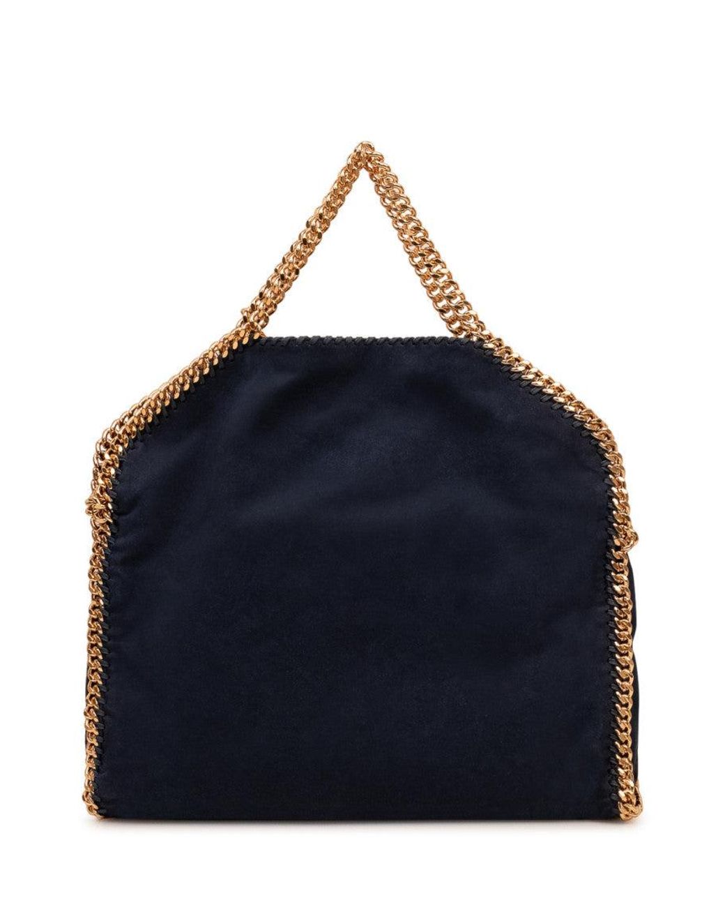 Stella McCartney Blue Falabella Fold-Over Large Tote
