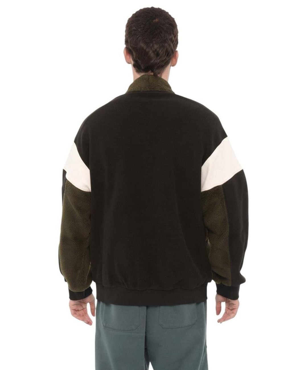 Ambush Black Shawl Neck Sweater for men