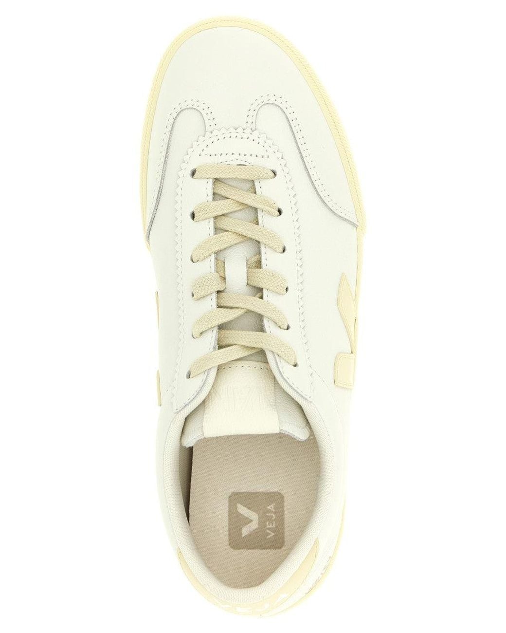 Veja White Lace Up Sneakers for men