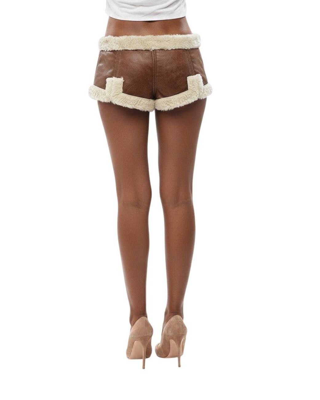 DSquared² Brown Solid Shorts