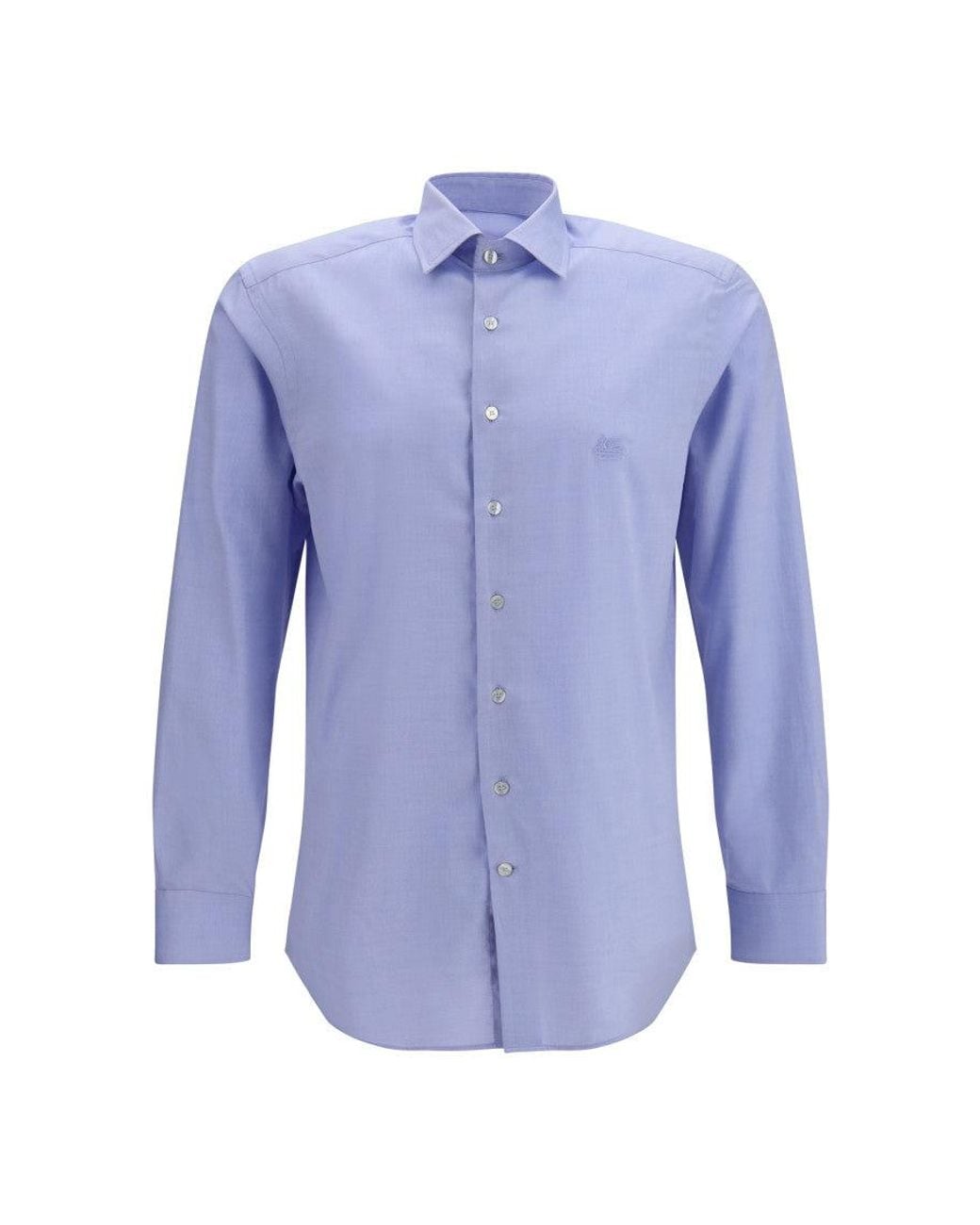 Etro Blue Light Regular Shirt for men