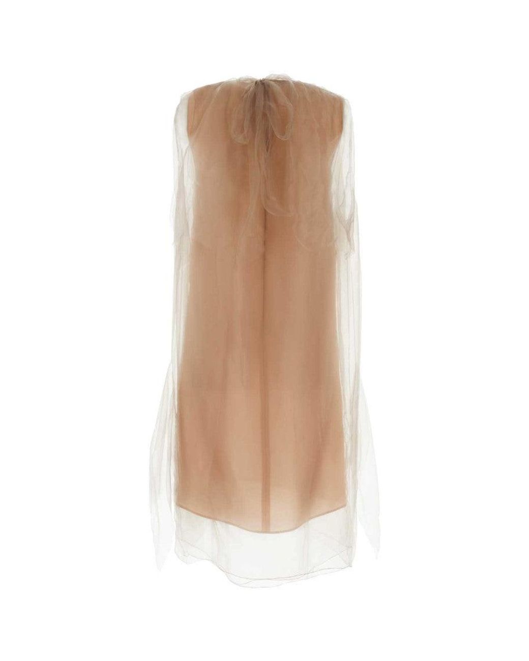Prada White Powder Voile Dress