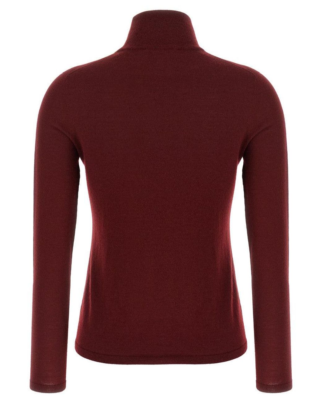 Max Mara Red Meana Sweaters And Cardigans Bordeaux