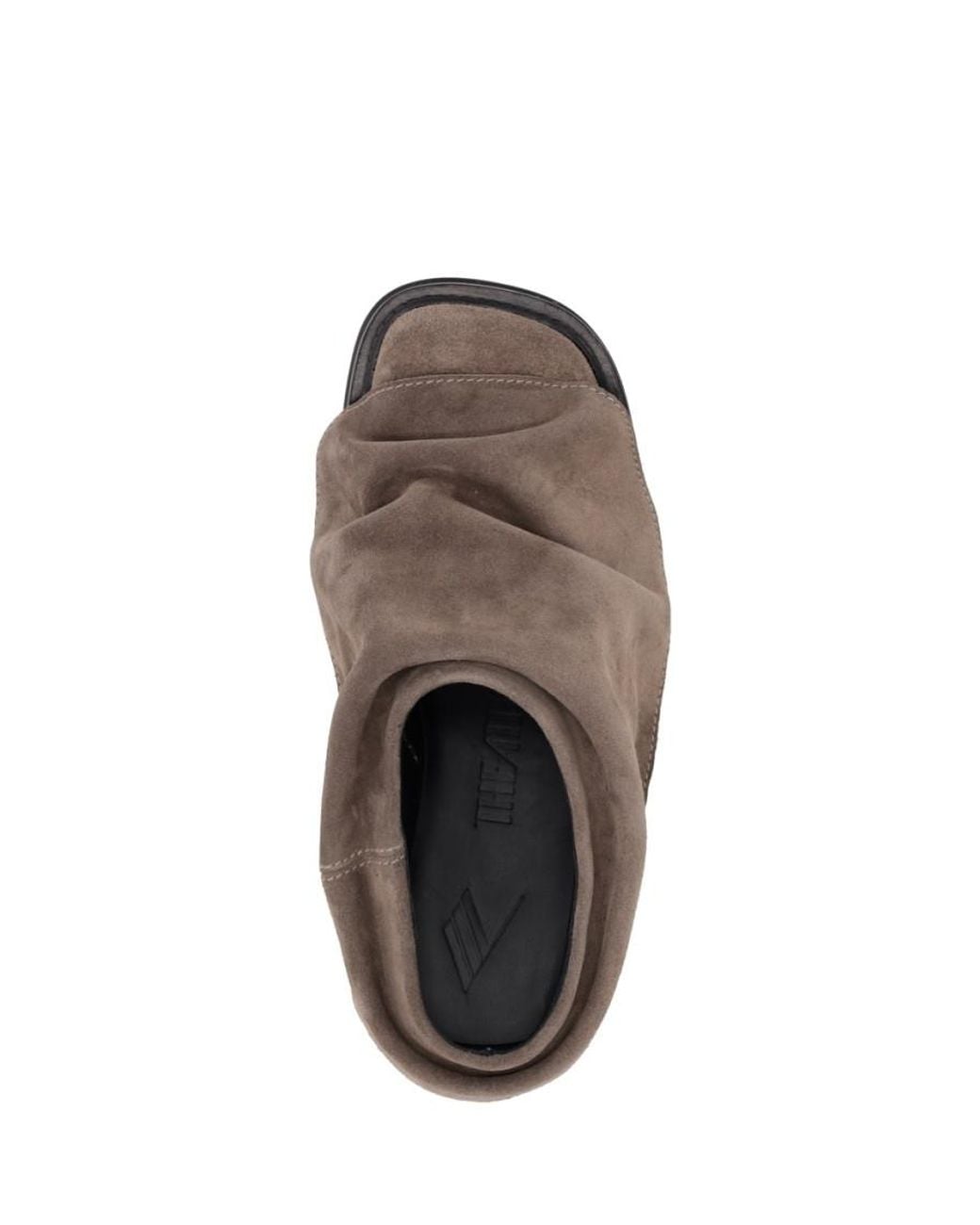 The Attico Brown Suede Mules