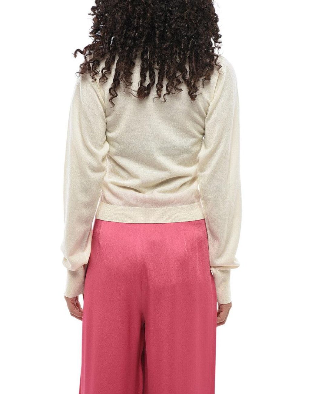 N°21 Red Off Crew Neck Sweater