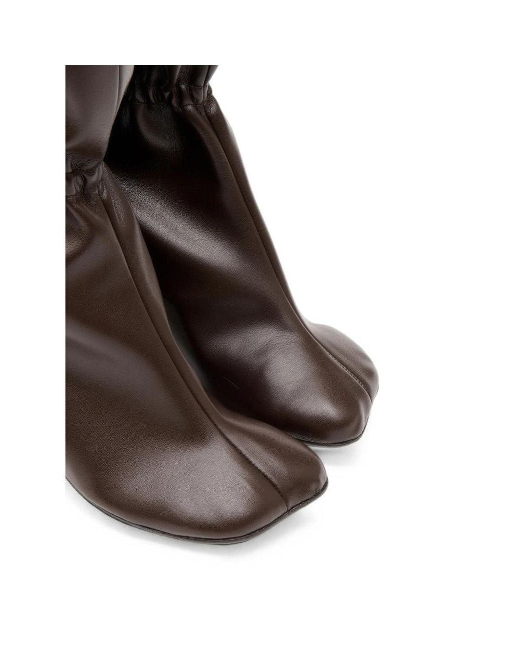 MM6 by Maison Margiela Brown Leather Boots