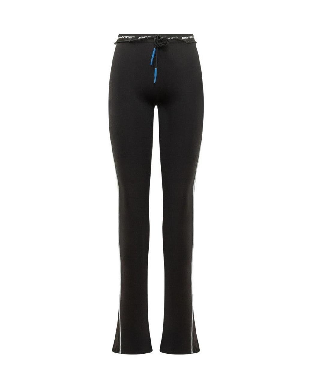 Off-White c/o Virgil Abloh Black High-Waisted Leggings With Logo Band
