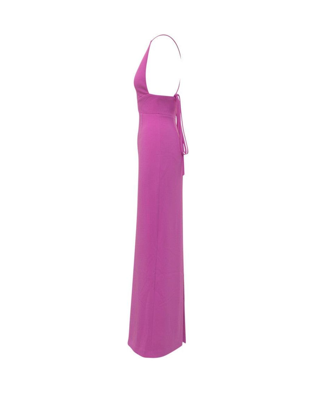 Solace London Purple Elegant Long Suit With Tailored Silhouette