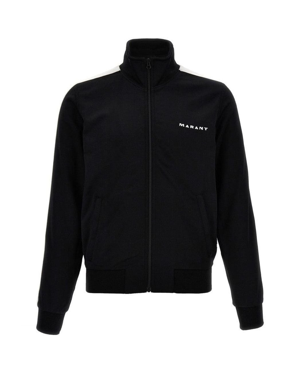 Isabel Marant Black Logo Embroidery Sweatshirt for men