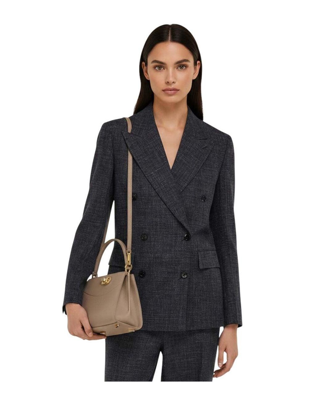 Ferragamo Brown Taupe Studio Xs Satchel