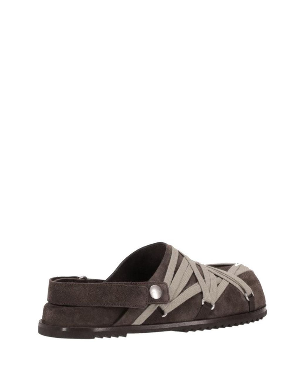 Rick Owens Brown Mega-Lace Sandals