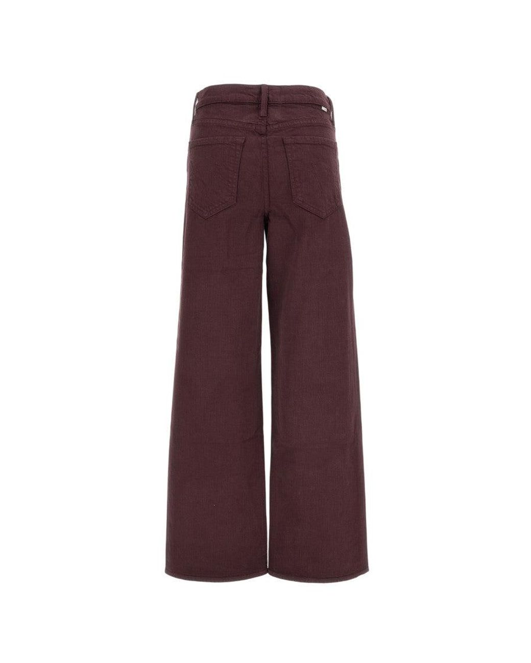 Mother Purple Loose High Rise Jeans