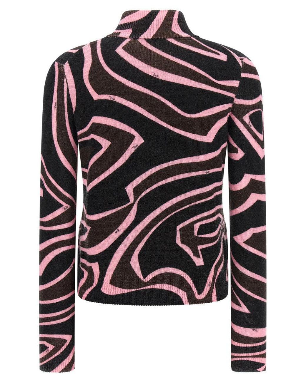 Emilio Pucci Black 'Labirinto' Sweater