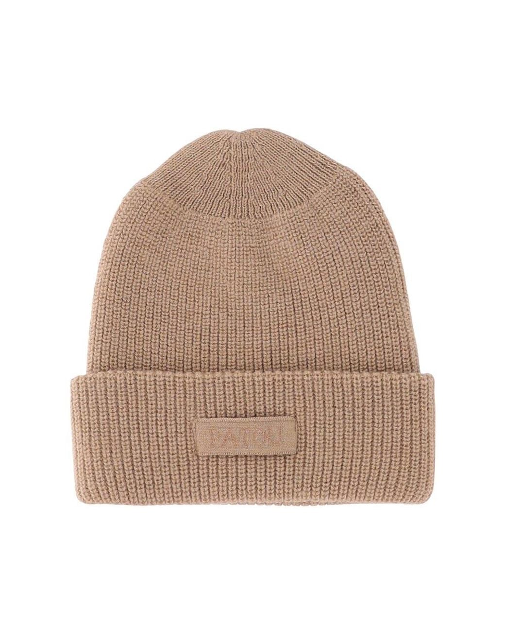 Patou Natural Logo-Embroidered Beanie