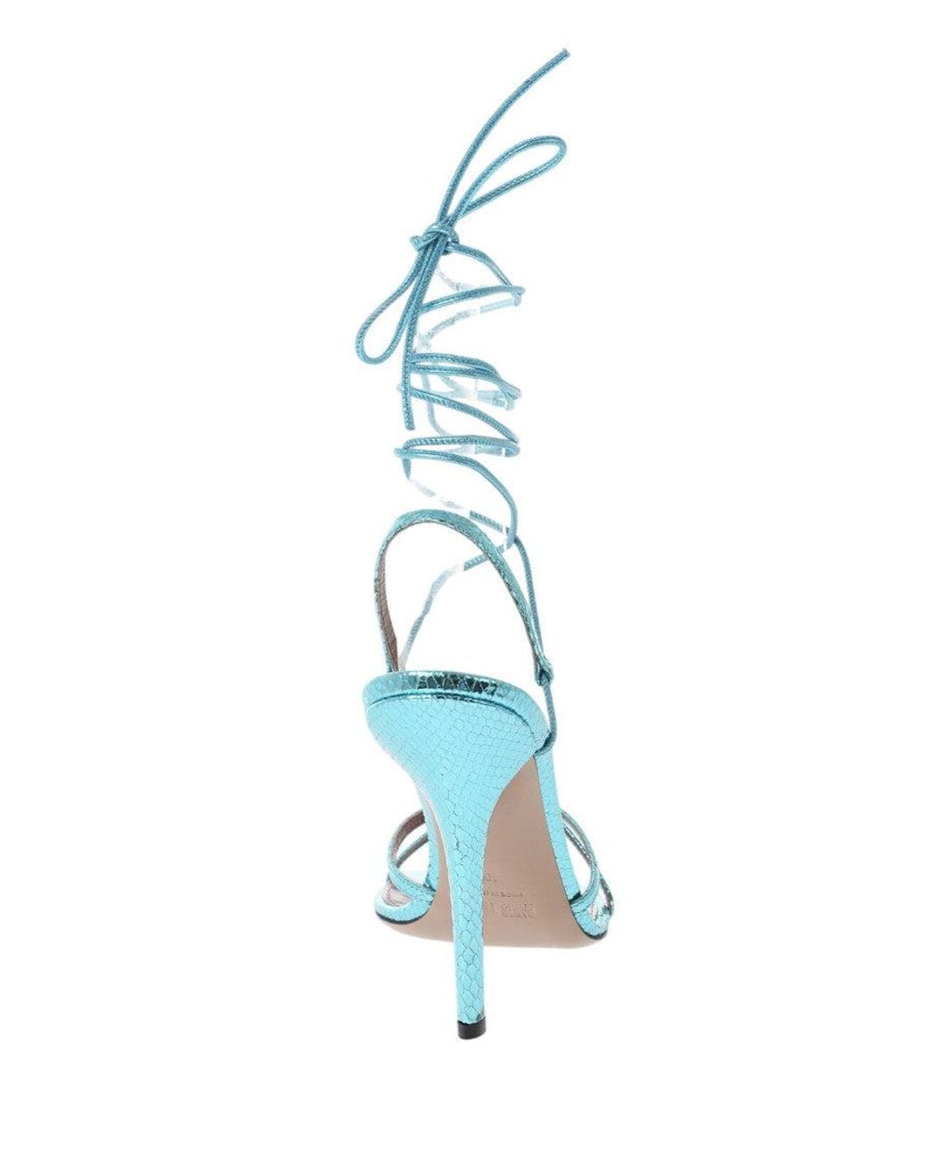 Paris Texas Blue Lace Up Heels