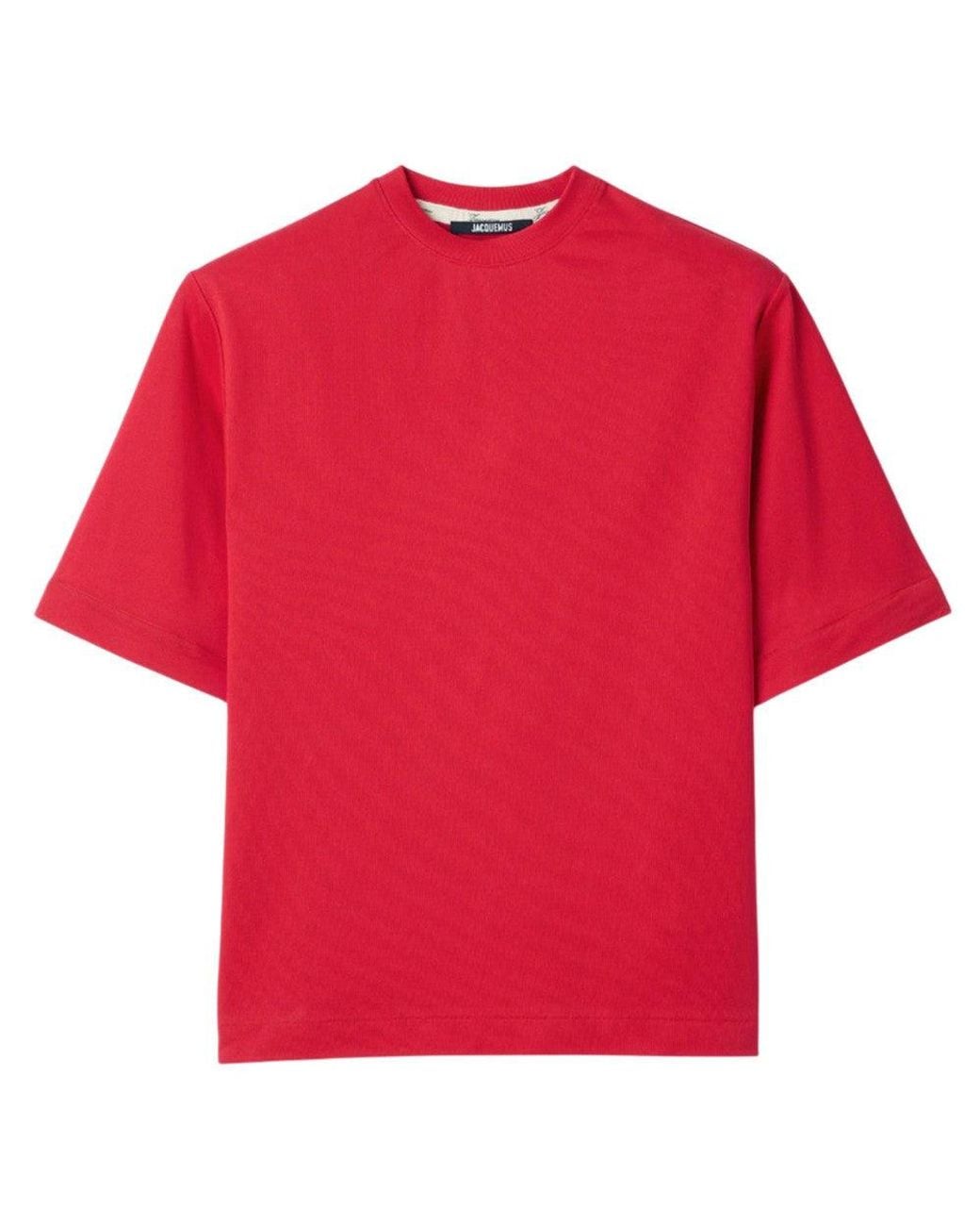 Jacquemus Red Crew Neck T-Shirt