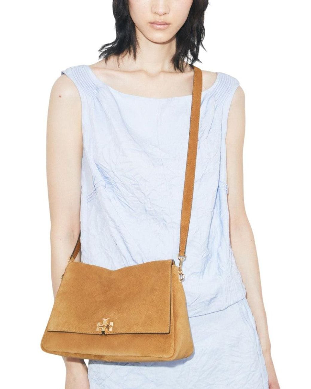 Tory Burch Metallic Light Charlie Medium Shoulder Bag