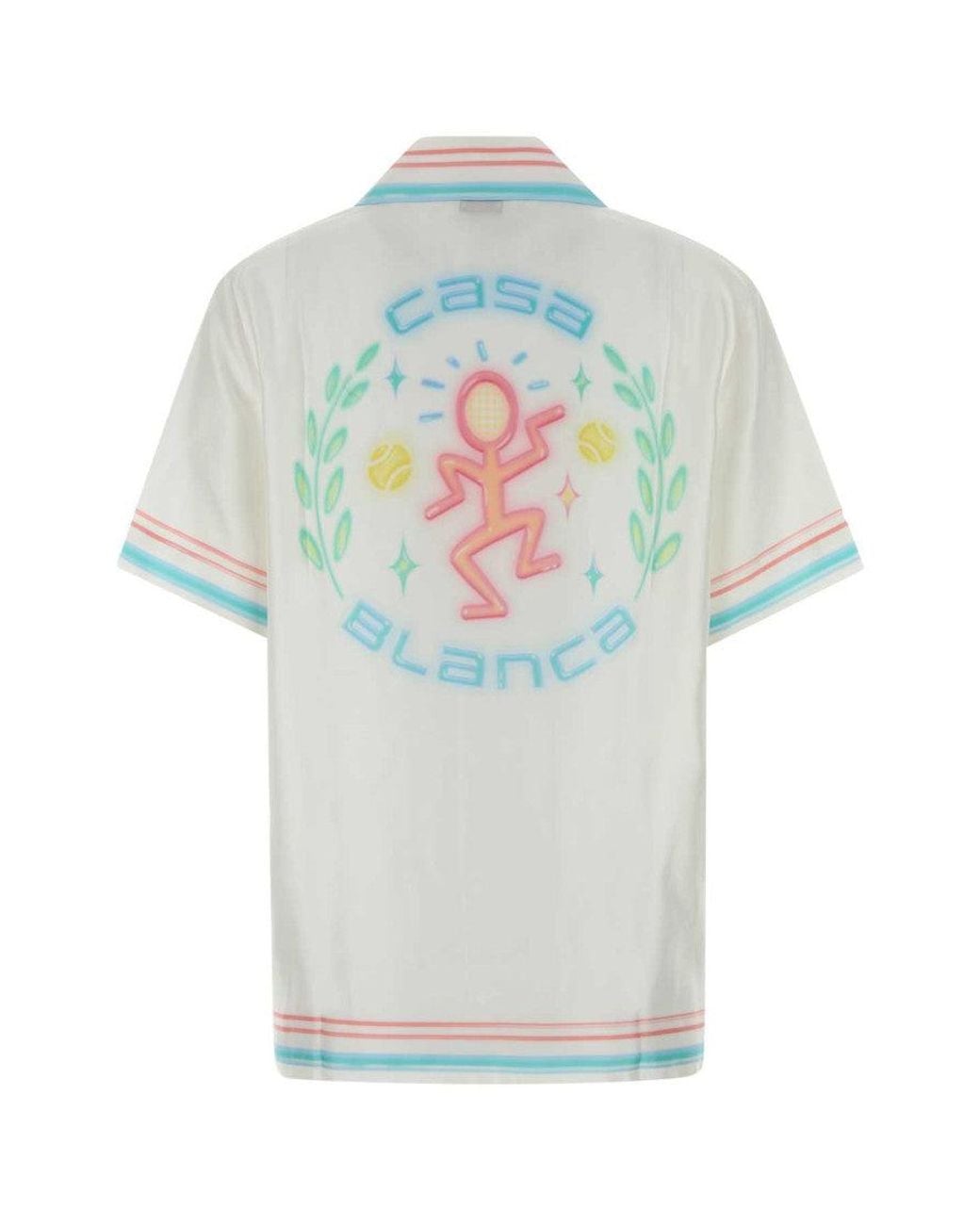 Casablanca White Regular Solid Shirt