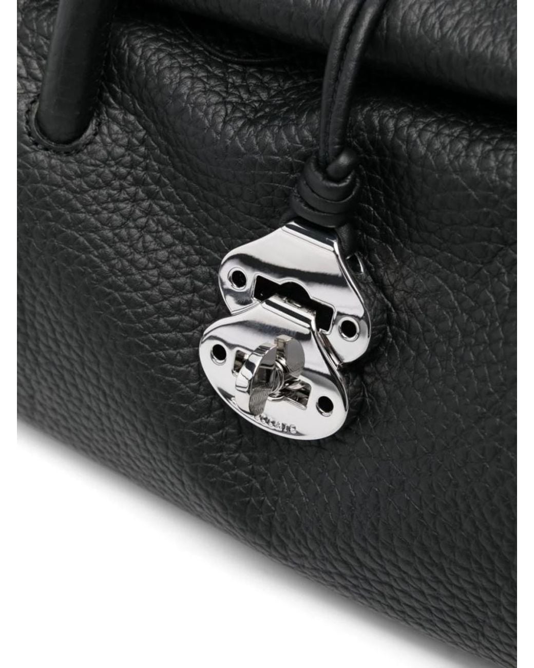 Zanellato Black Dotta Centauro Small Satchel Bag