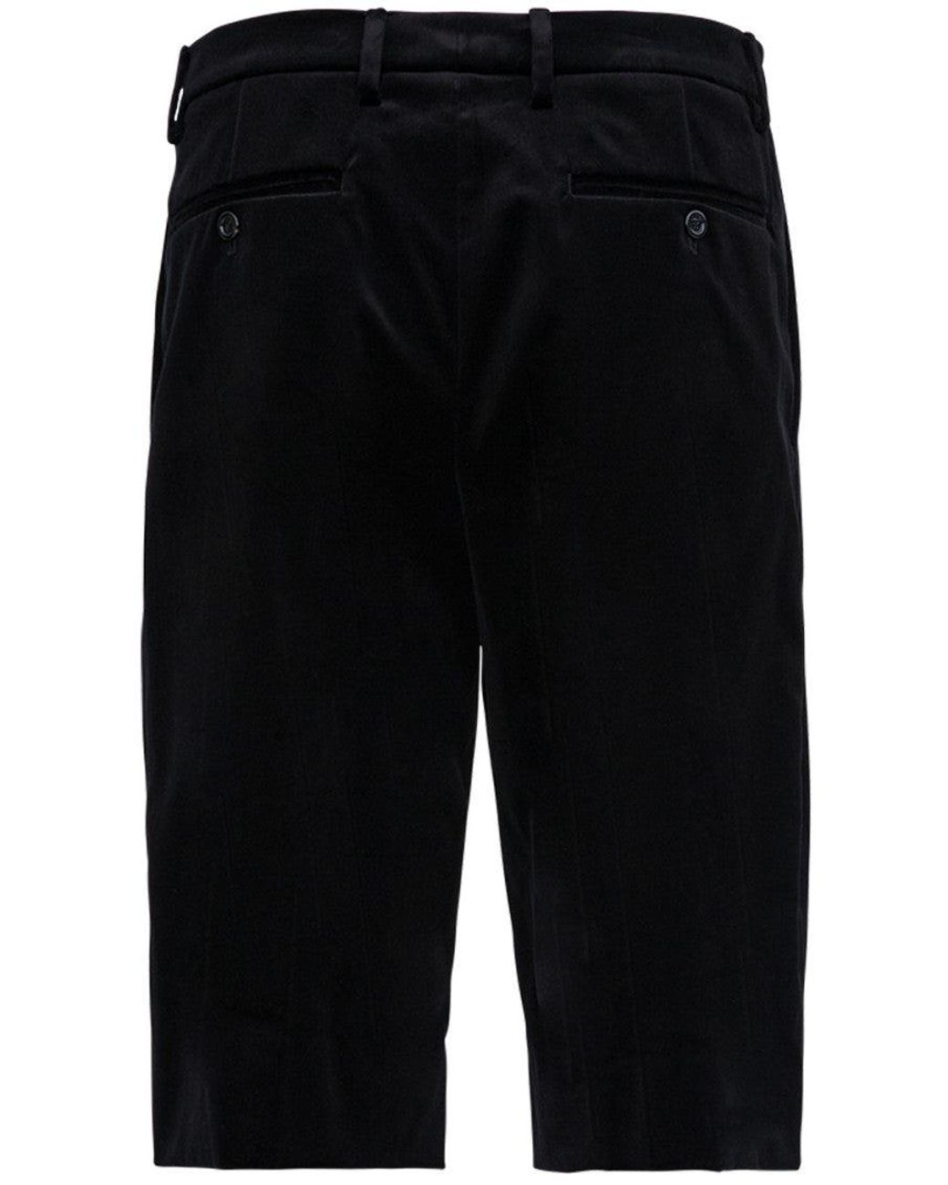 Gucci Black Solid Shorts for men