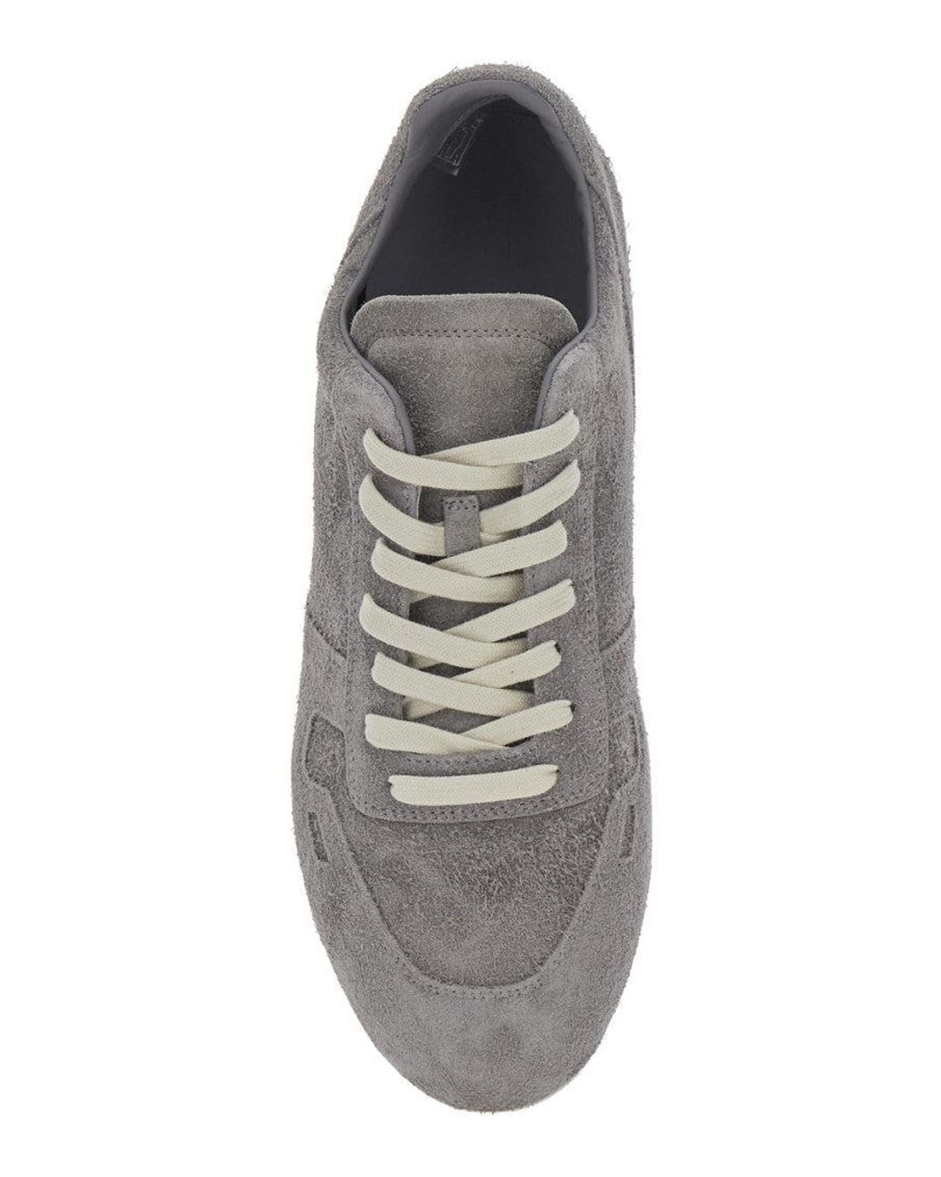 Rick Owens Gray Lace Up Sneakers for men
