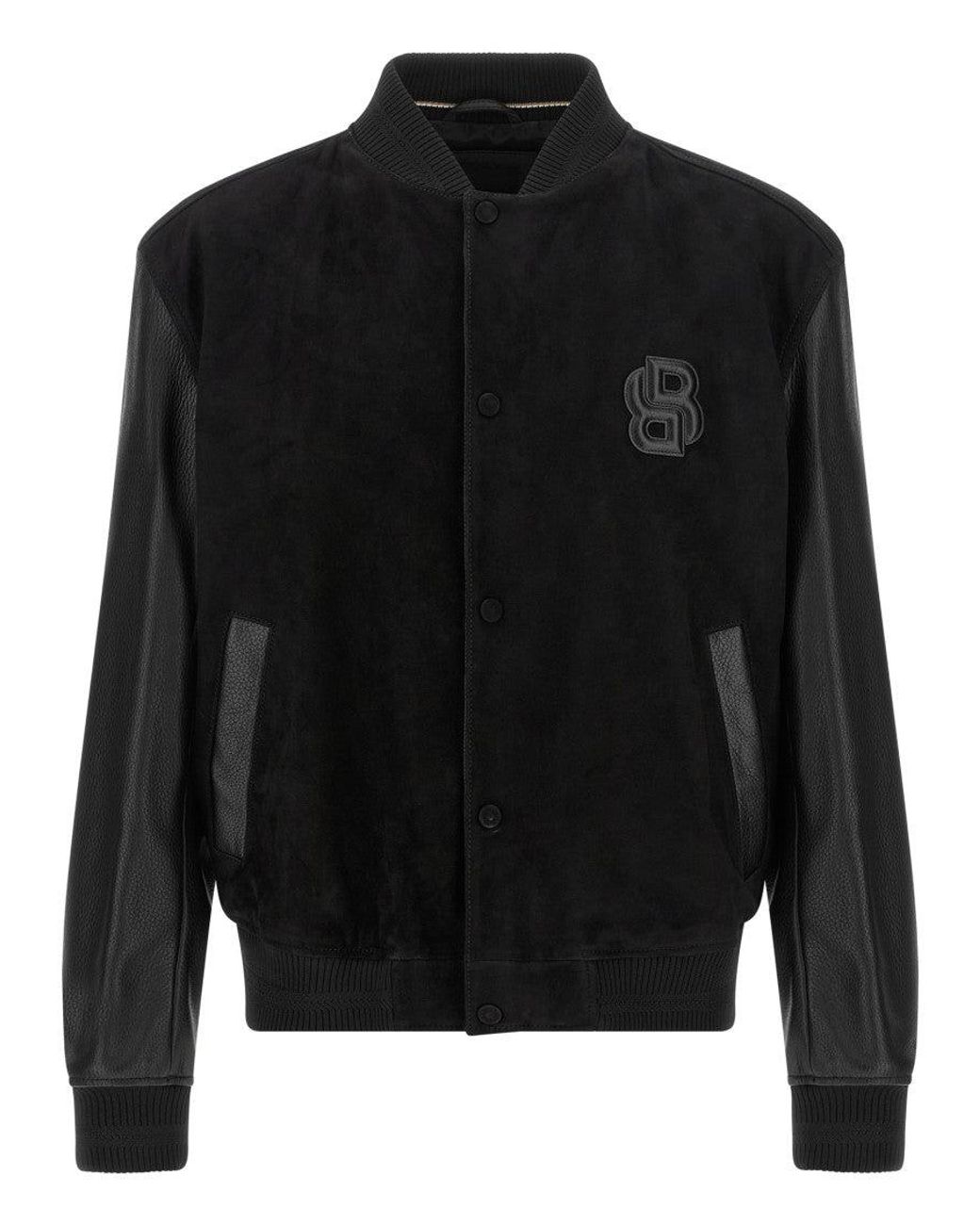 Boss Black Logo Bomber Jacket for men