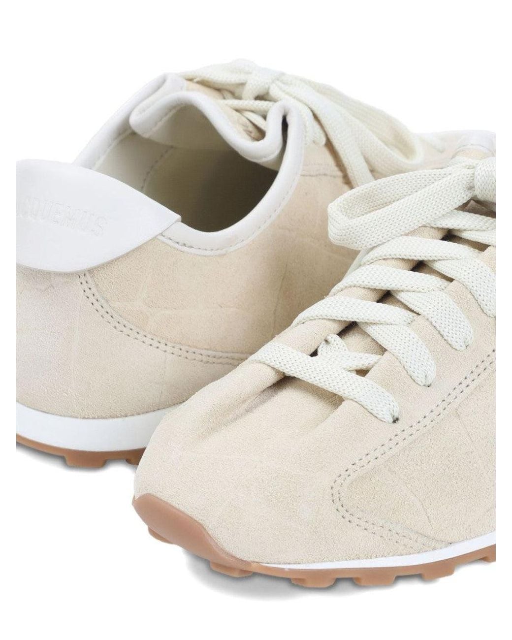 Jacquemus White Off Lace Up Sneakers