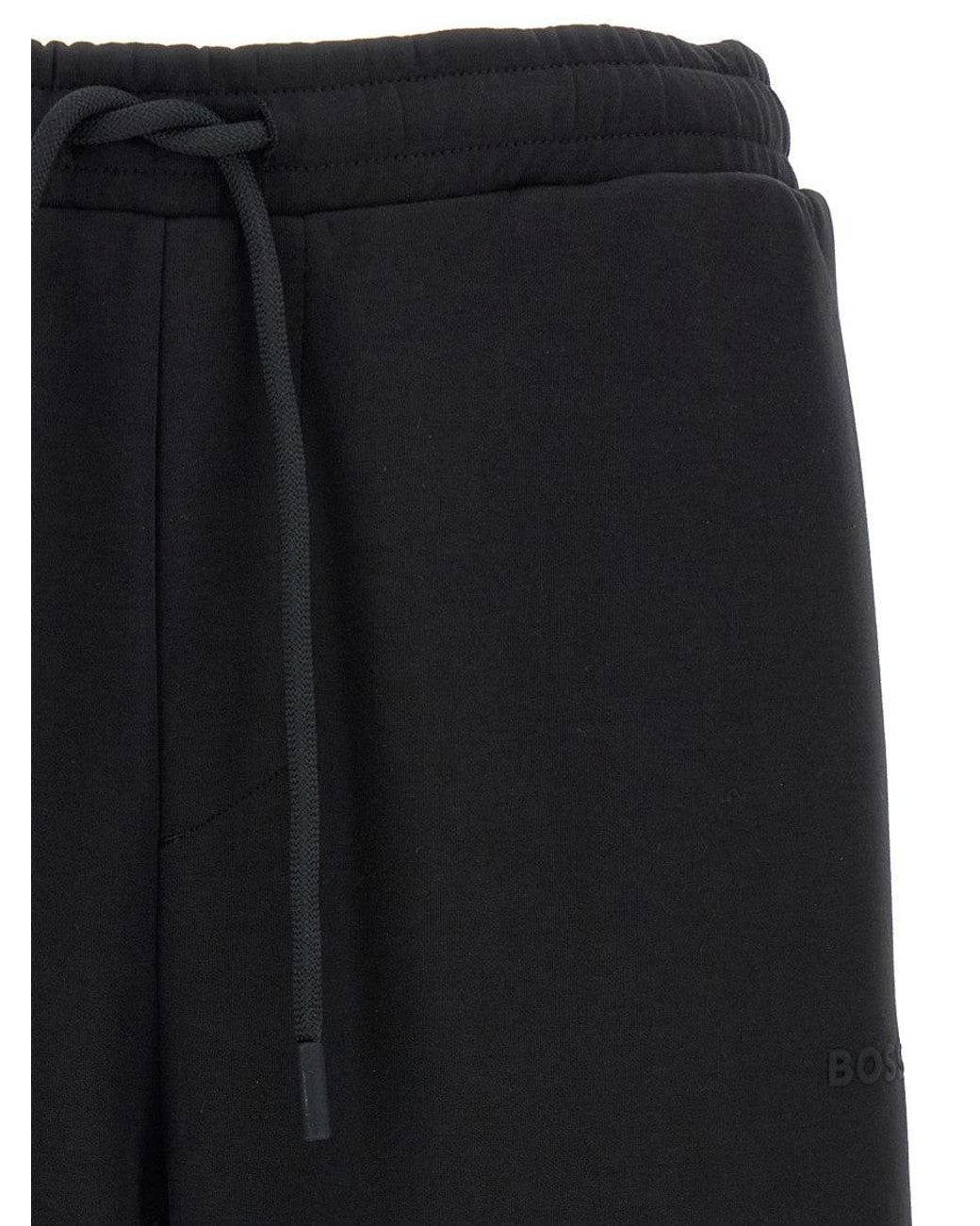 Boss Black Drawstring Logo Joggers for men