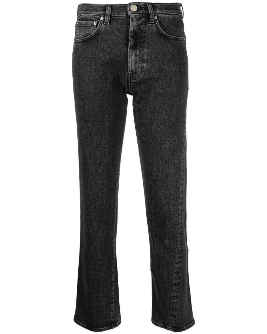 Totême Black Twisted Seam Denim Jeans