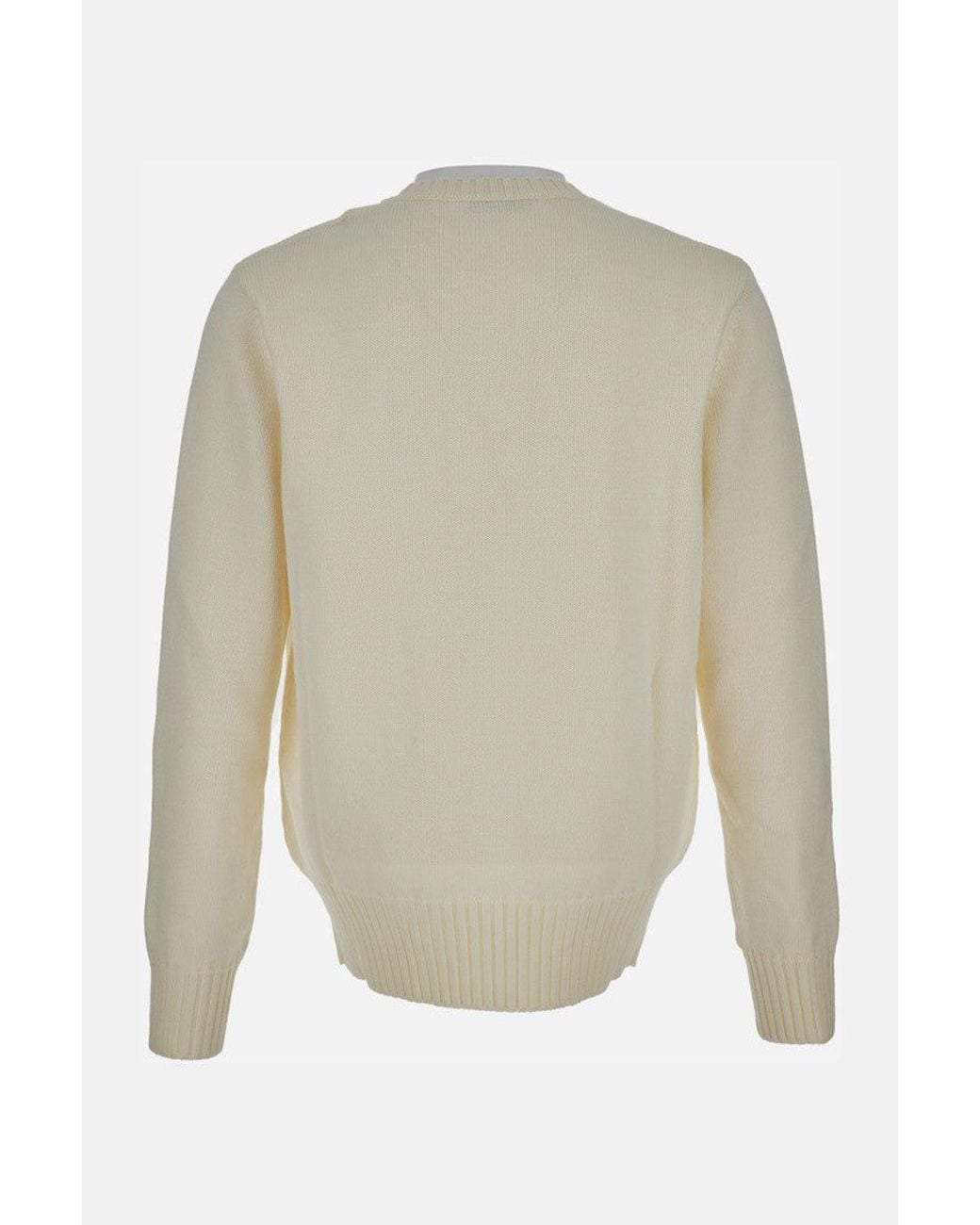 Givenchy White Cotton Sweater for men